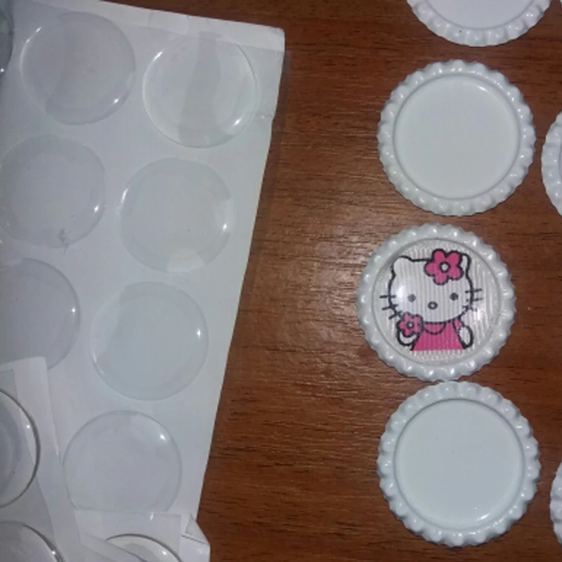 Круглые прозрачные эпоксидные наклейки для крышек бутылок 40 шт.|dot dots|dot stickersdot 4 |