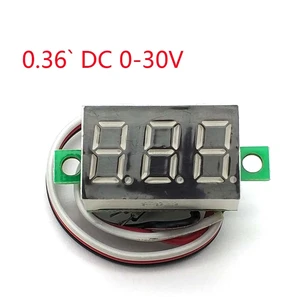 0,36 дюймовый мини ЖК-дисплей Вольтметр Амперметр Voltimetro Amperimet Цифровой DC 2,5-30 в Красный СВЕТОДИОДНЫЙ Мини цифровой вольтметр Амперметр