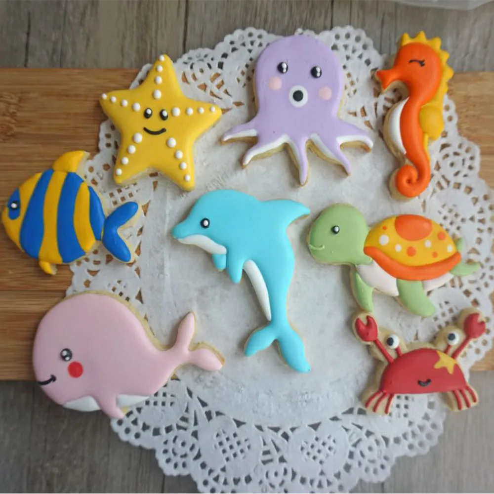 Форма для печенья в форме морского существа форма Кит дельфин осьминог краб