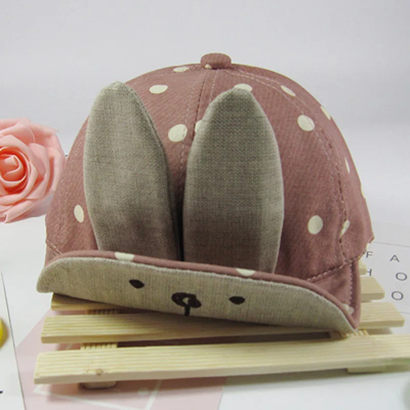 New Baby fashion cap Summer Hats for Kids Multicolor Casual rabbit design Bucket Hat cute Cap 8-24 Month GH174 | Детская одежда и