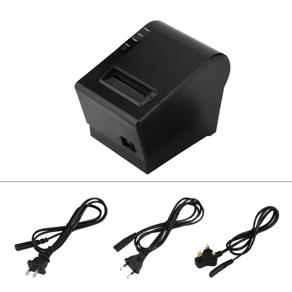 80 мм чековый POS принтер автоматический резак купюр термопринтер USB Ethernet последовательный три порта интегрированы в один принтер