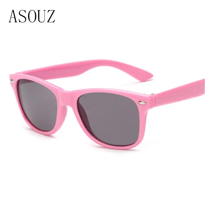 

2019 new fashion men and women children's sunglasses classic retro brand design UV400 square child glasses color sunglasses