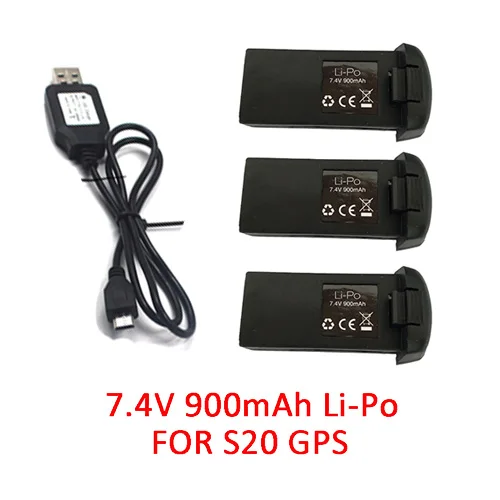 7.4V for GPS 3B S20 drone дополнительная батарея/пропеллер/лопасти/защитная Рама/запасной мотор/Складное крыло руки gps двигатель пропеллерный зафиксированный чехол - Цвет: 7.4V for GPS 3B