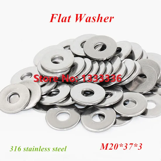20 шт./лот M20 DIN125 Плоские шайбы A4 Marine Grade / 316 нержавеющая сталь * 37*3|a4 supplier|a4 gsma4 dimensions |