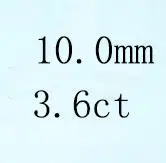 Цена размер 3,0~ 10 мм D Цвет Круглой Огранки лабораторный россыпью камень Муассанит Тест Положительный - Цвет: 10point0