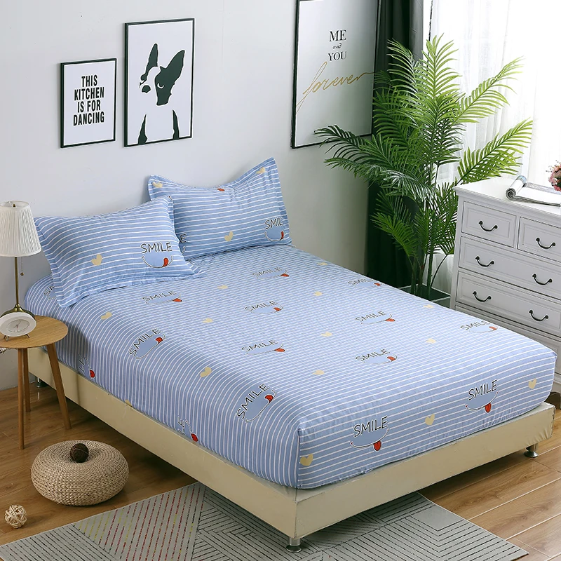 Лидер продаж современная простая модная одежда для сна с синей улыбкой белая