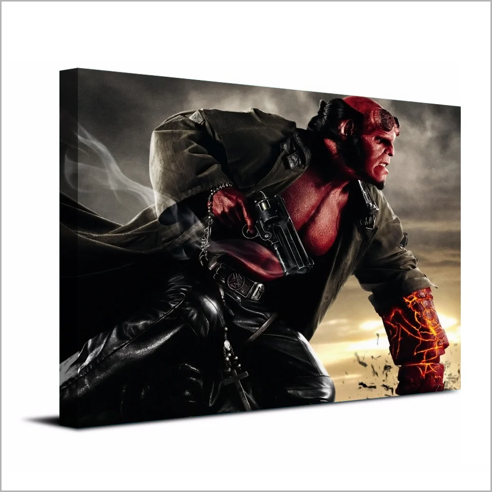 1 панель Бесплатная доставка hellboy фильм печать Картина на холсте стены искусства