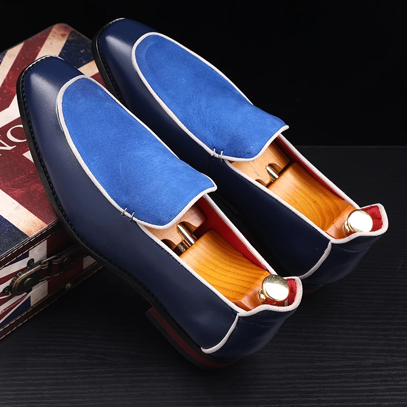 Роскошные мужские туфли 2020 мокасины в итальянском стиле замшевые лоферы с острым