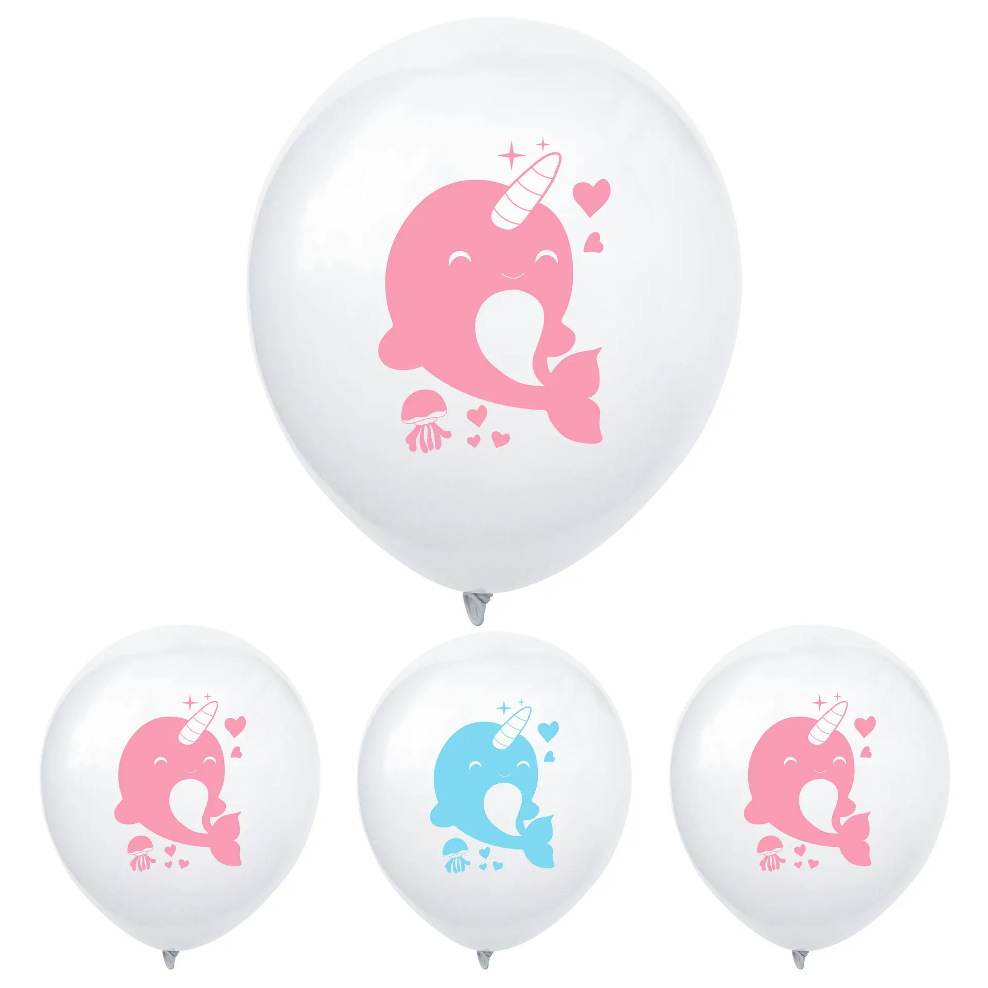 Синий Розовый шары из латекса Baby Shower Единорог надувной КИТ с днем рождения