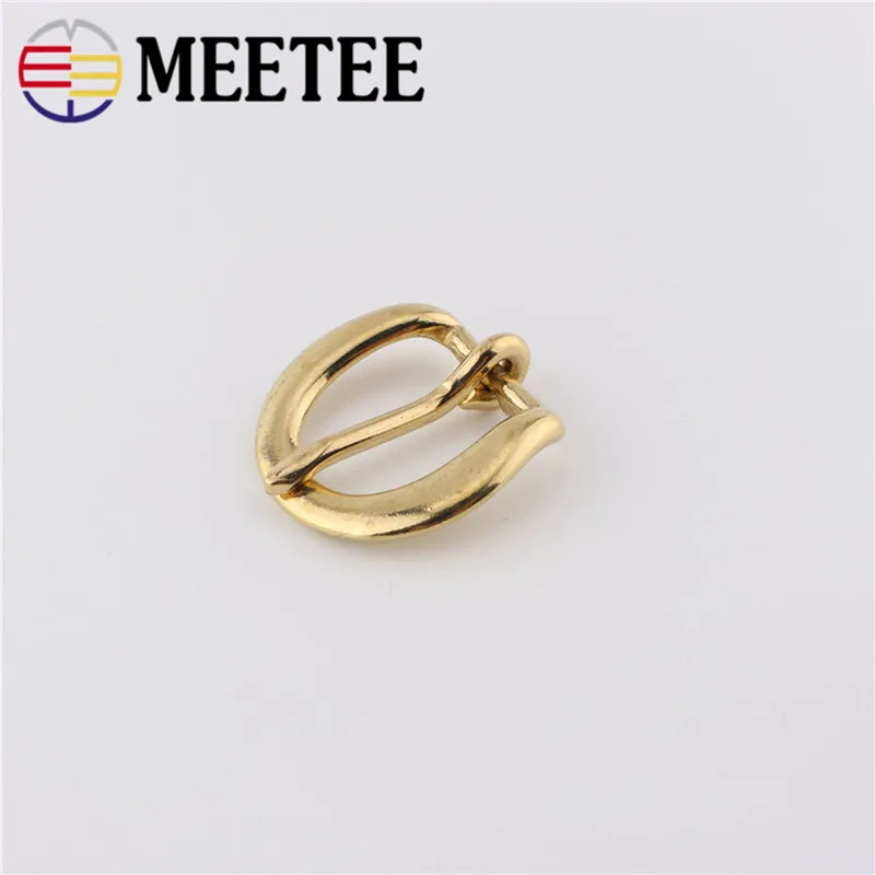2 шт./лот чистый латунь пряжка на ремешке кожаные женские Mens pin застежка пряжкой