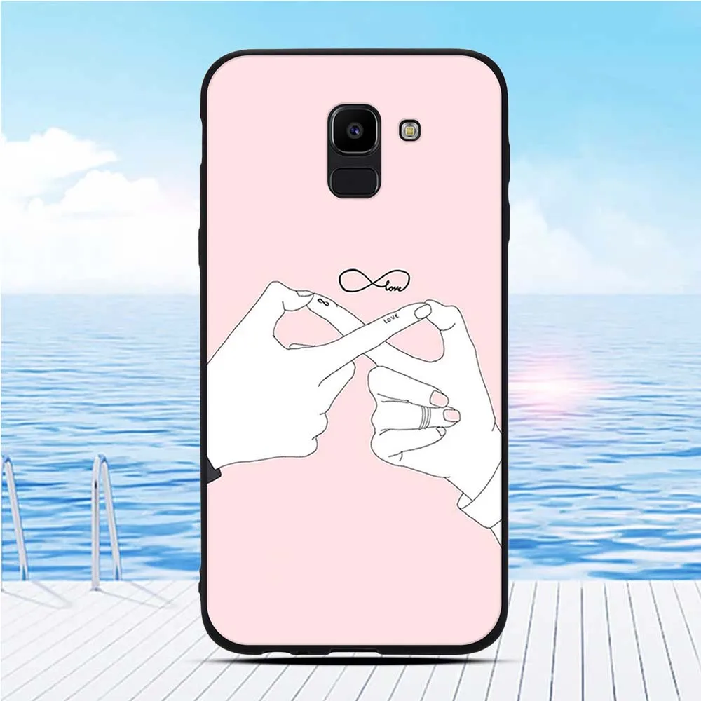 Тонкий чехол для Samsung Galaxy J6 2018 Силиконовая задняя крышка On6 противоударный J600 |
