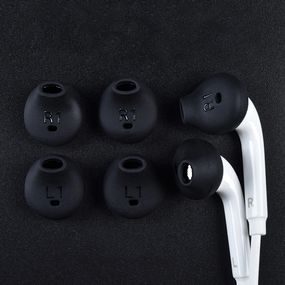 Marsnaska 10pcs/lot Black Silicone Earphone Earpads Ear Caps For Samsung S6 S7 edge G9250 G9200 Gel | Электроника