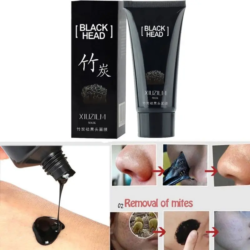 Черноголовых маска угорь отрывной грязевая для лица против старения глубокого