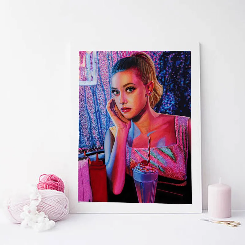 Ривердейл Бетти Купер Lili Reinhart холст картина печать гостиная домашний декор Современное украшение на стену, живопись маслом плакат картинки