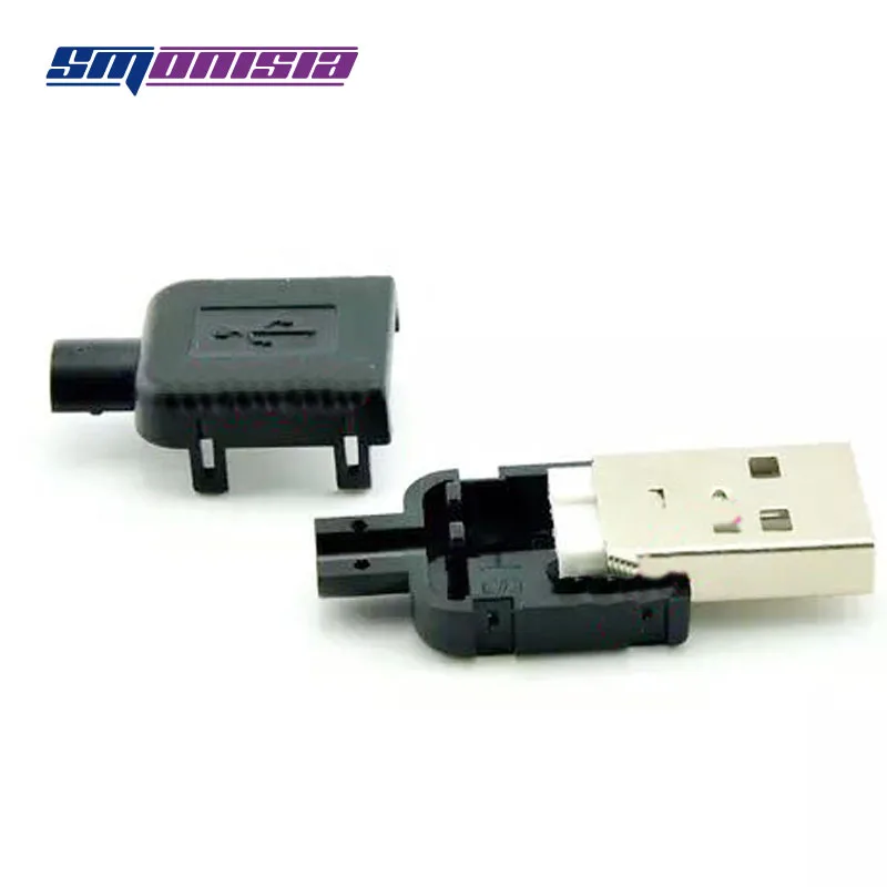 20sets Integrated Wire type AM USB Jack Plastic Shell Socket Connector Three-piece suit | Обустройство дома