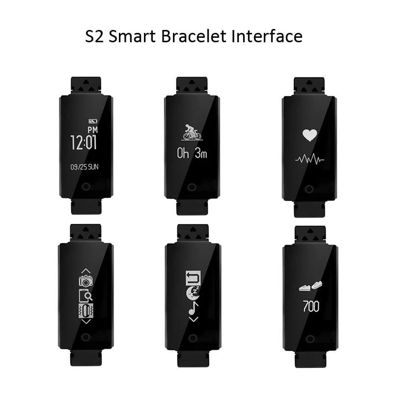 Смарт-браслет VAORLO S2 с пульсометром IP67 спортивный фитнес-браслет трекером