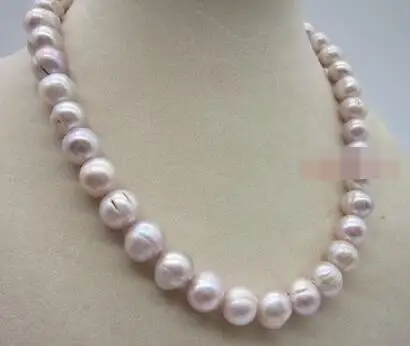 Жемчужное ожерелье 18 дюймов 10 11 мм в стиле барокко|necklace necklace|necklace purplenecklace yellow |