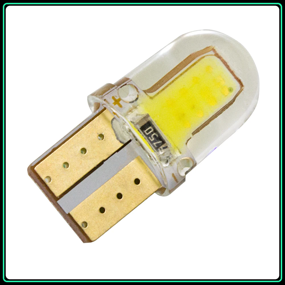 Carsty Новый 194 168 W5W T10 светодиодный 8 SMD COB 1W силиконовый Автомобильный фонарь для