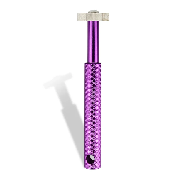 purple Инструмент для гольфа, железная Клинообразная точилка для клюшек, очиститель для клюшек для гольфа, прозрачный инструмент V U Blade, 6 цветов, аксессуары для гольфа - Цвет: purple