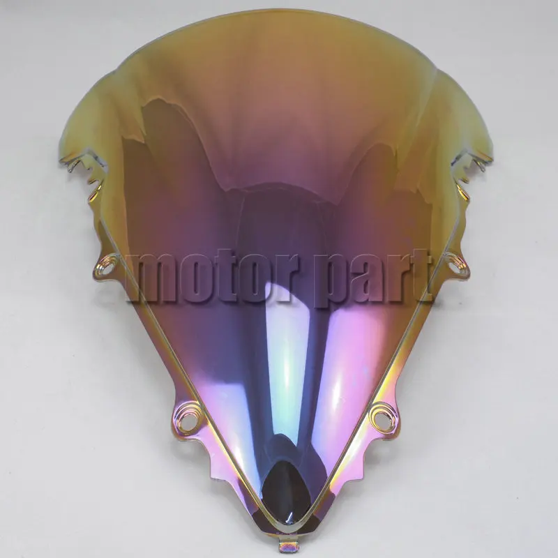 Light Iridium Мотоциклетные ветровое стекло экраны для 2003 2004 2005 04 05 Yamaha YZF R6 2006 2007 2008 2009 R6S YZF-R6 600 S цвет синий, черный; большие размеры - Цвет: Light Iridium