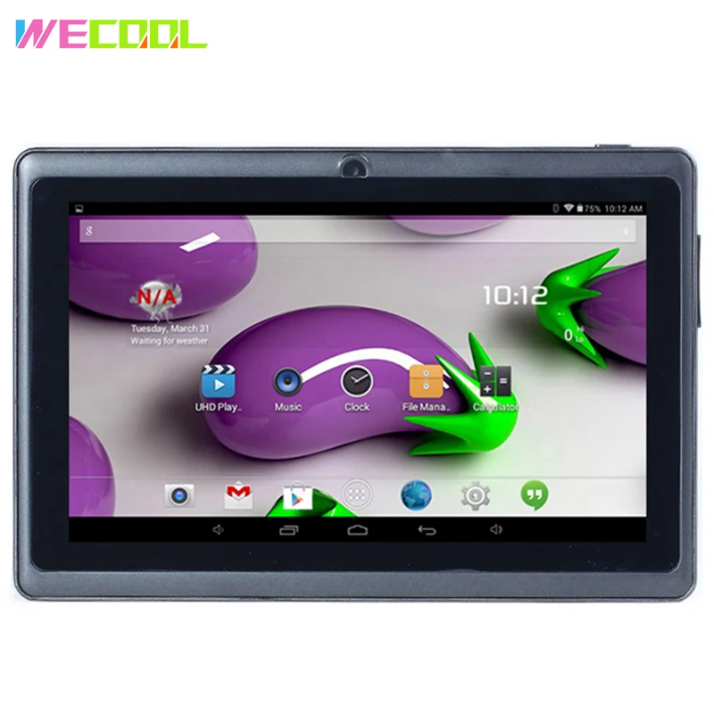 Детский планшет Q88 HD 7-дюймовый экран 1024x600 аккумулятор 2500 мАч Wi-Fi Android 4 OS 512 Мб 8 ГБ