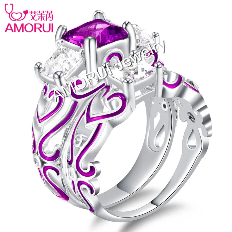 Новые посеребренные квадратные стразы обручальные/Завязывающиеся кольца для