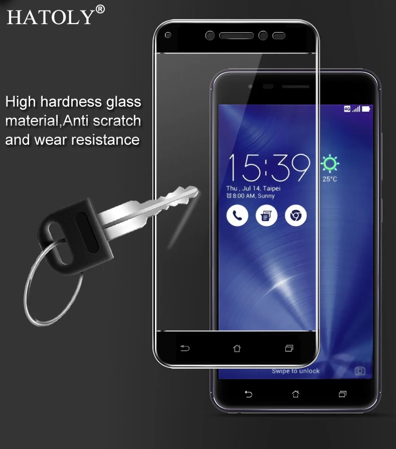 Закаленное стекло для Asus Zenfone Live ZB501KL / 3 Go 5 дюймов Защитная пленка с изогнутыми
