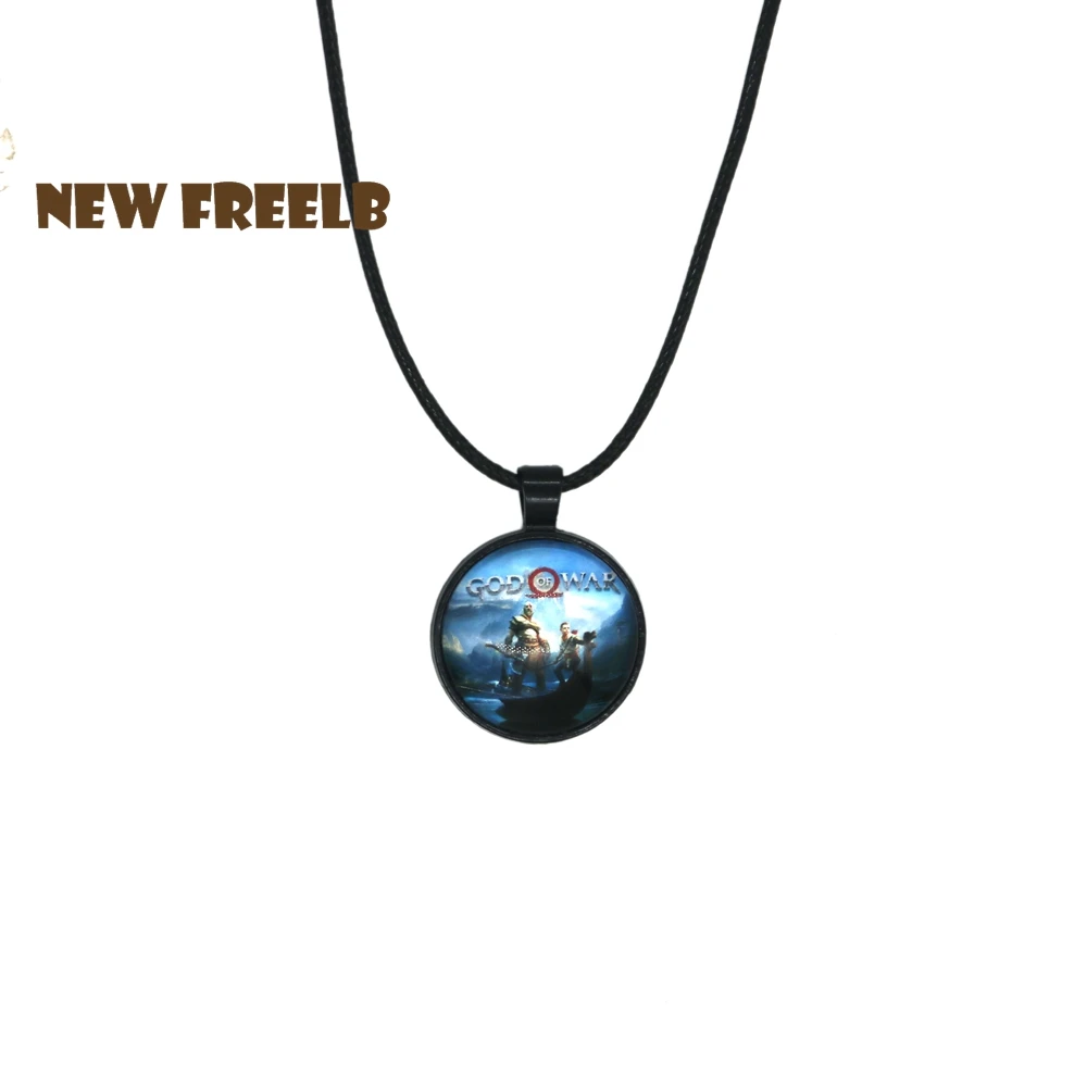 New Arrival God of War 4 Necklaces Black Time Gem Cabochon Pendant Rope Chain Fashion Jewelry for Women and Men fans 5 styles | Украшения и