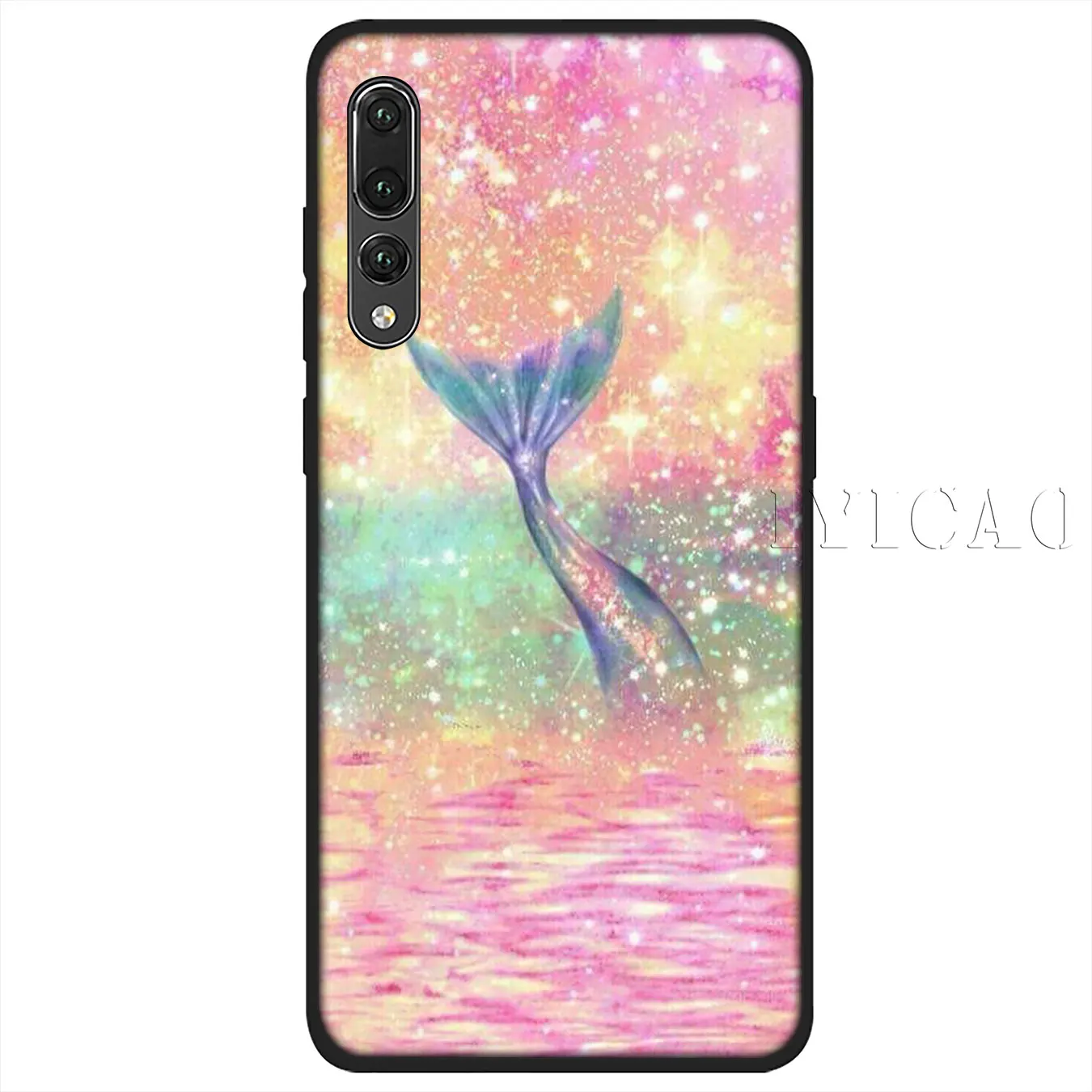 IYICAO Mermaid Tail Scale Soft Silicone Phone Case for Huawei P30 P20 Pro P10 P9 P8 Lite Mini 2017 2016 P smart Z 2019 Cover |