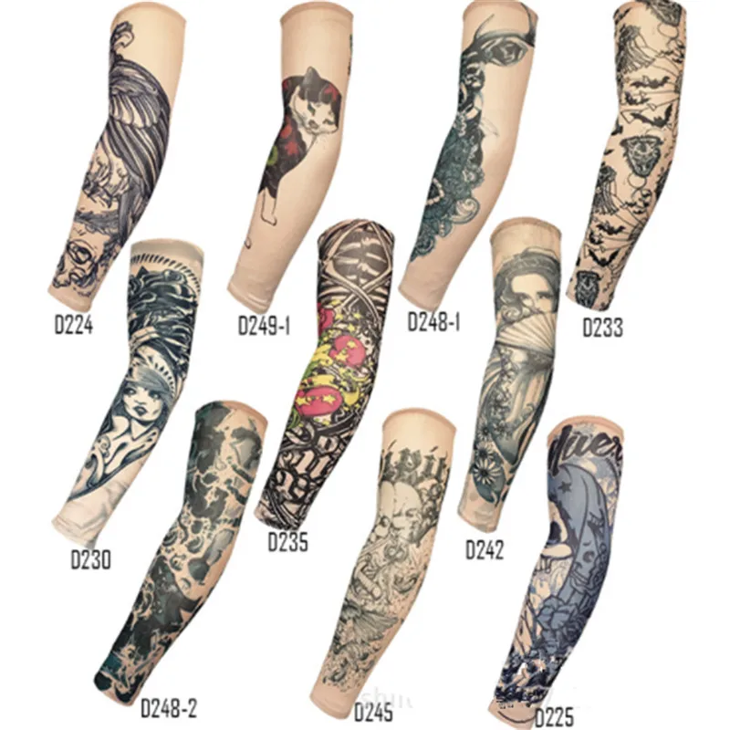 1 шт. модные гетры с имитацией татуировки рукава для велоспорта нейлоновые мужчин