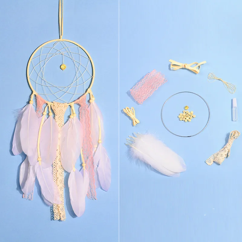 Набор Ловец снов сделай сам украшение для комнаты Пурпурный Розовый декор облако