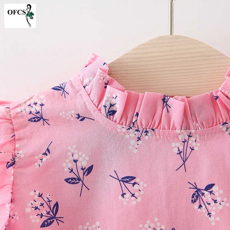 Детское платье с длинным рукавом цветочным принтом | Мать и ребенок