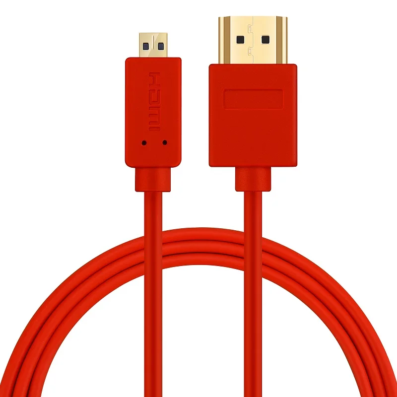 Shulian высокое Скорость микро HDMI (Тип D) к A) кабель 1080P 3D & 4K Разрешение готов с Ethernet 1M 1