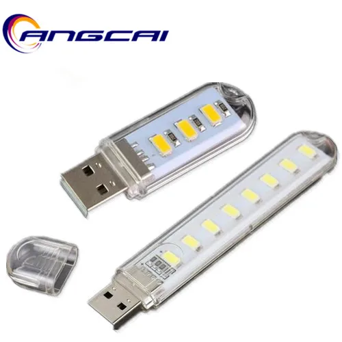 Мобильный USB DC5V светодиодный светильник 3 s 8 брелок лампа ing компьютер маленький