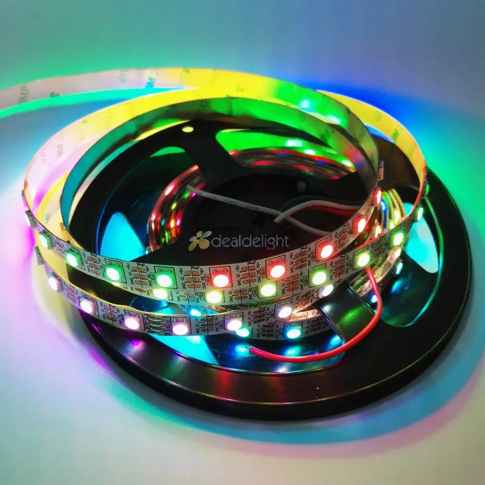Пиксельная Светодиодная лента WS2812B встроенная WS2811IC RGB Dream доступная по цвету