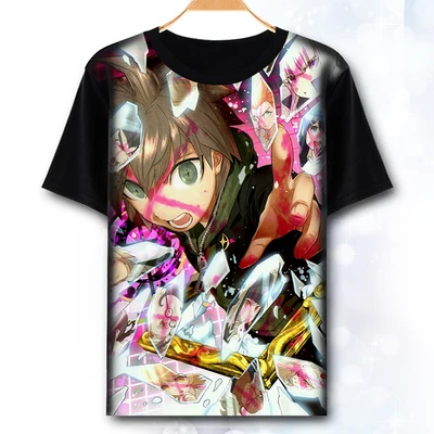 02 Danganronpa футболка аниме Naegi Makoto Kirigiri kiuko Косплей Футболка Модные мужские топы футболки - Цвет: 02