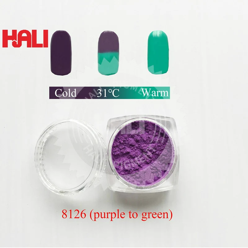 Термохромный пигмент фотохромный порошок Цвет: фиолетовый синий активированная