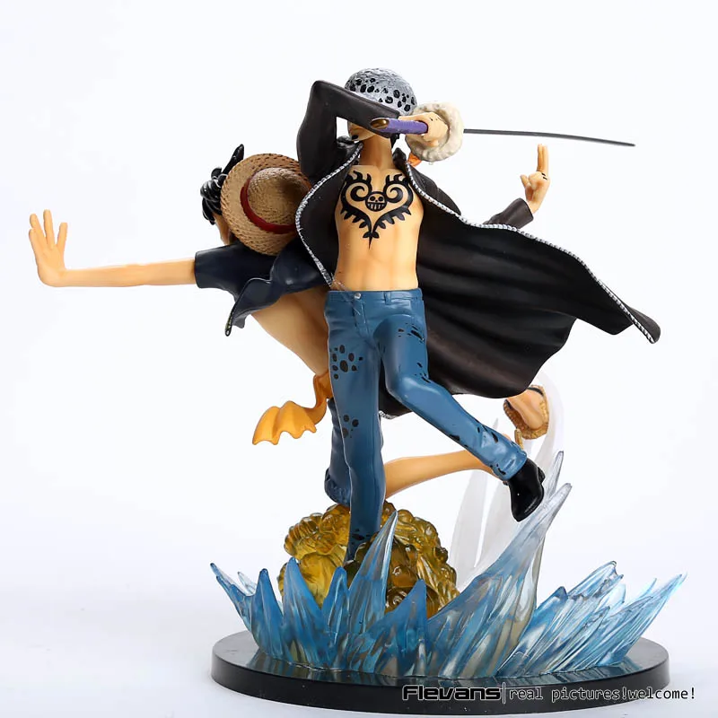 Аниме One Piece Luffy VS Trafalgar Law 5-я годовщина ПВХ фигурка Коллекционная модель игрушки 16
