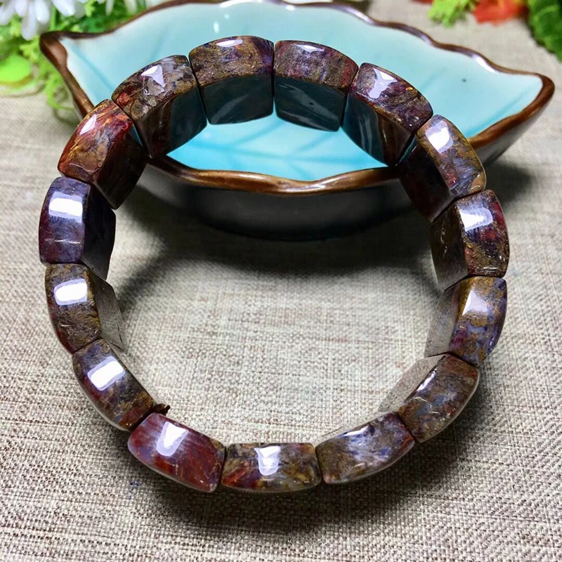 Оптовая продажа браслеты из натурального камня с пьестерситом браслет узором