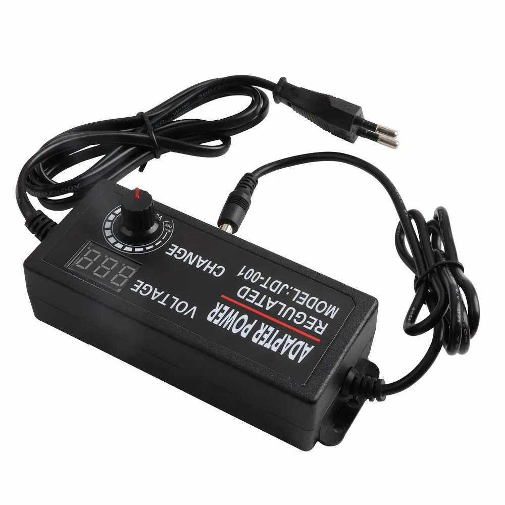 

Voltage adjustable LED Power Supply AC 110V - 240V to DC 3-12V 5A 5V 12V LED lighting transformers driver Adapter IL