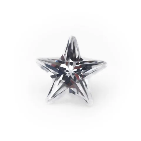 Белые звездообразные бусины из кубического циркония SHIQIER