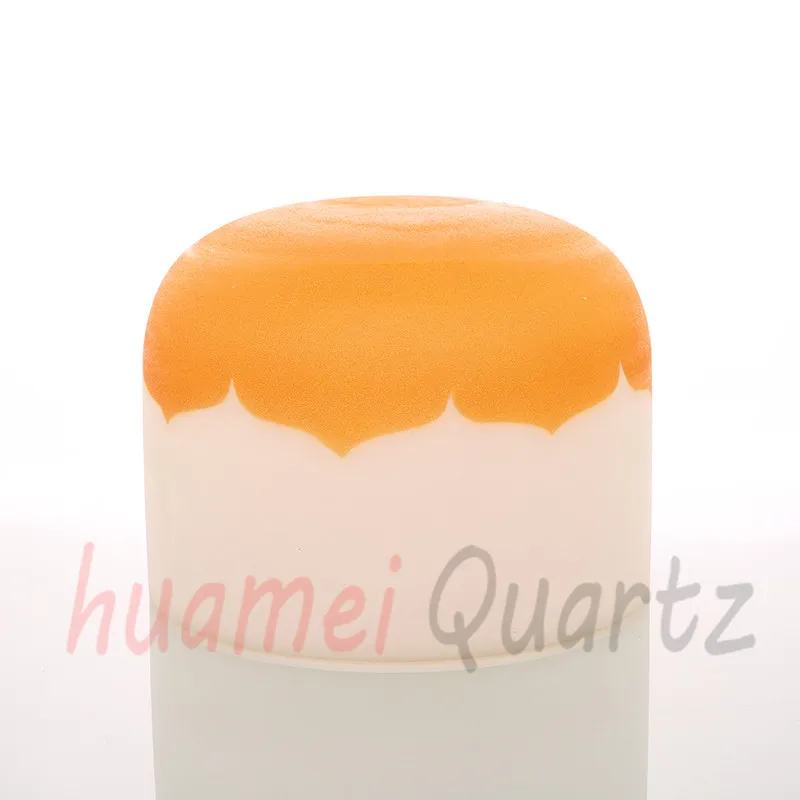 11 дюймов цветной Лотос с логотипом чакры матовая кварцевая Поющая чаша|lotus logo|lotus