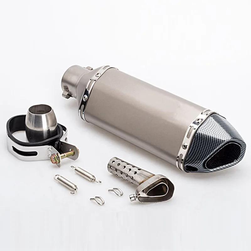 51 мм мотоцикл модифицированный глушитель выхлопной трубы углеродный дБ убийца