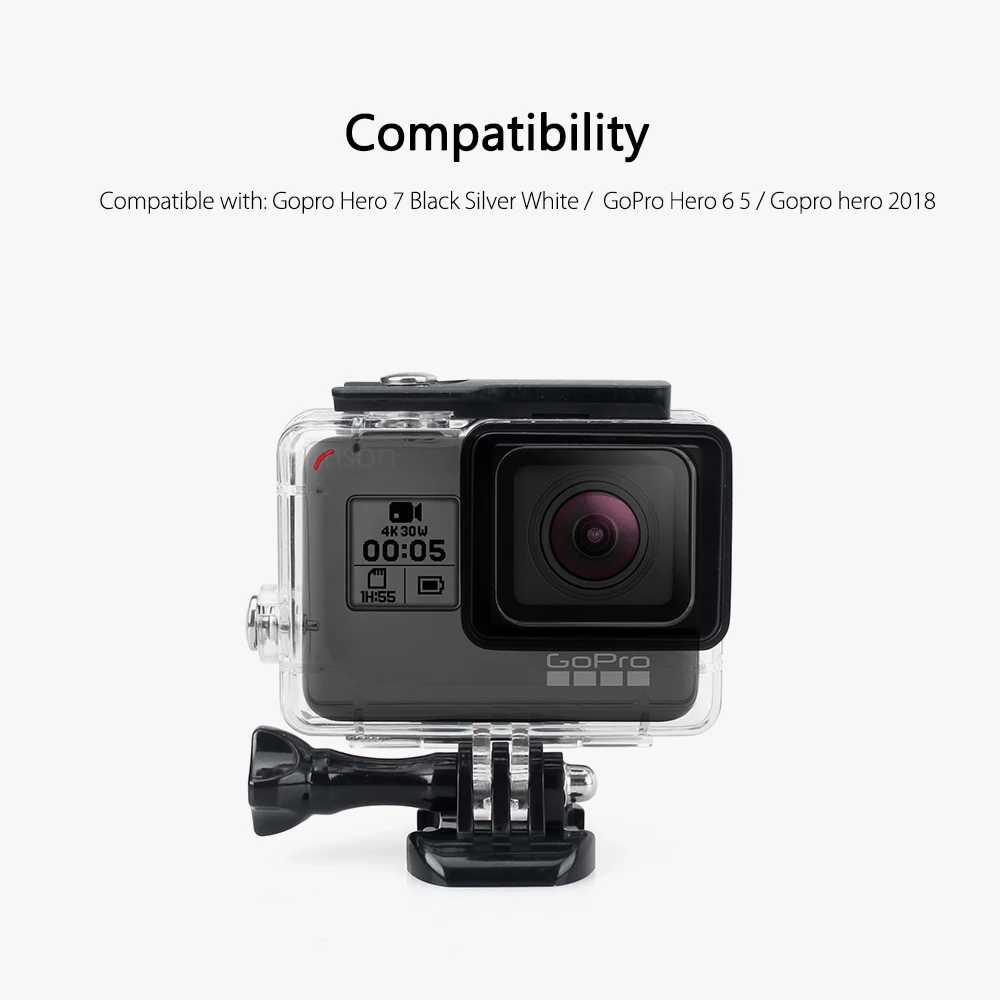 Vamson для Go pro 45m водонепроницаемый камеры Gopro Hero 7 6 5 с защитным красным фильтром|for