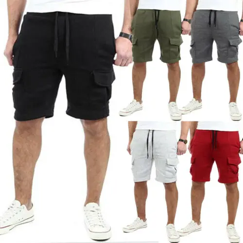 Мужской комбинезон с карманами стильный горячая Распродажа однотонные шорты на