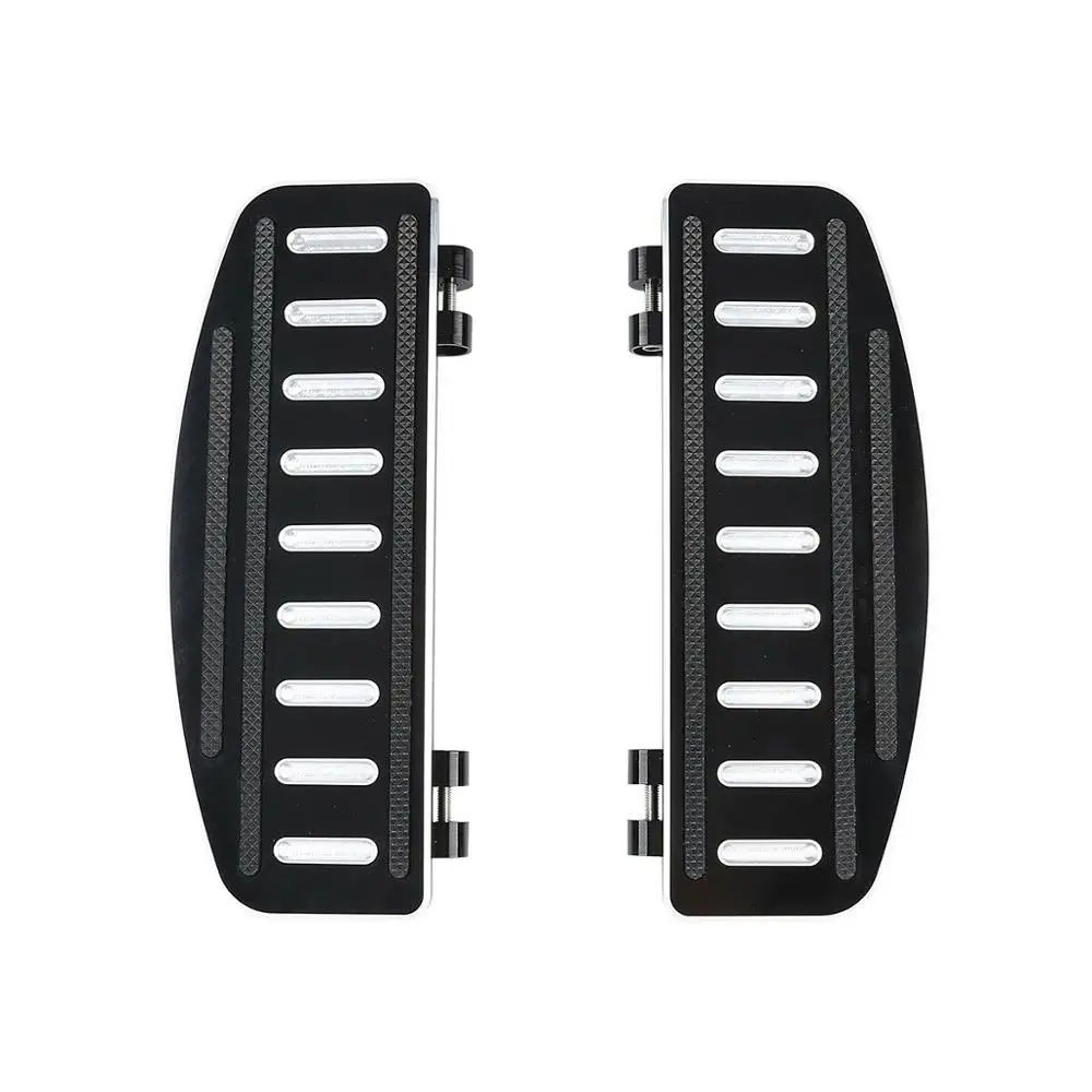 

Motorcycle CNC Front Rider Footboard Inserts For Harley Touring Electra Road Glide 1986-up FLHT FLSTF FLD FL Softail