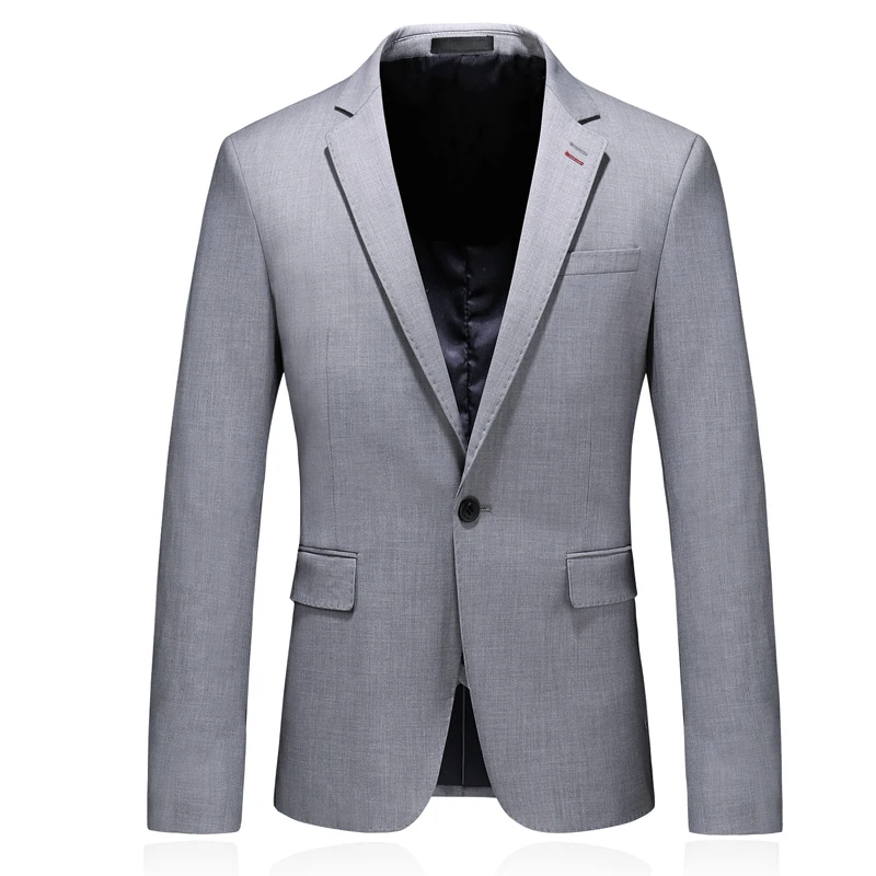 Мужской смокинг жениха однотонный деловой костюм Модный повседневный из трех