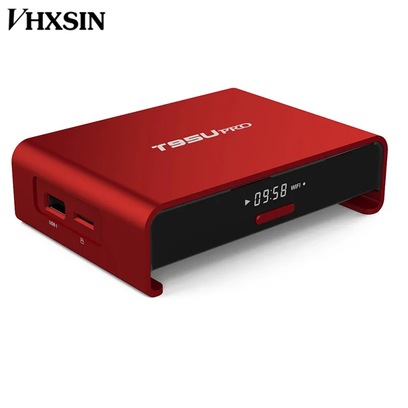 Vhxsin металлический корпус T95U PRO Amlogic S912 Octa Core 2 Гб оперативной памяти, 16 Гб встроенной памяти, Android 7,1 Смарт ТВ коробка