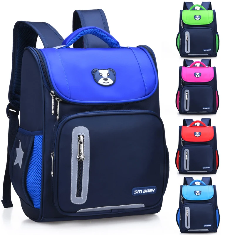 Детские рюкзаки для школьные ранцы для мальчиков и девочек, школьный нейлоновый рюкзак 3D для учеников начальной школы 1-4 класса, детский Ран...
