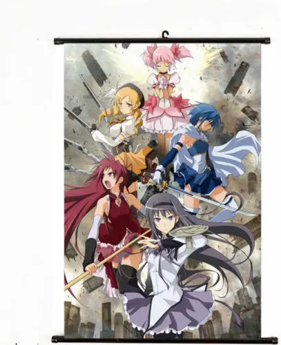 60*90 см аниме постер Puella Magi Madoka Magica настенная прокрутка печатная картина домашний